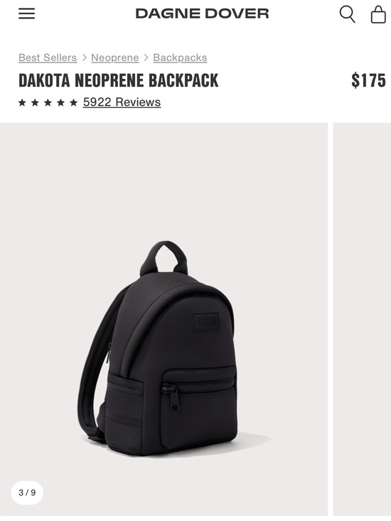 DAGNE DOVER - DAKOTA NEOPRENE BACKPACK